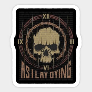 As I Lay Dying Vintage Skull Sticker